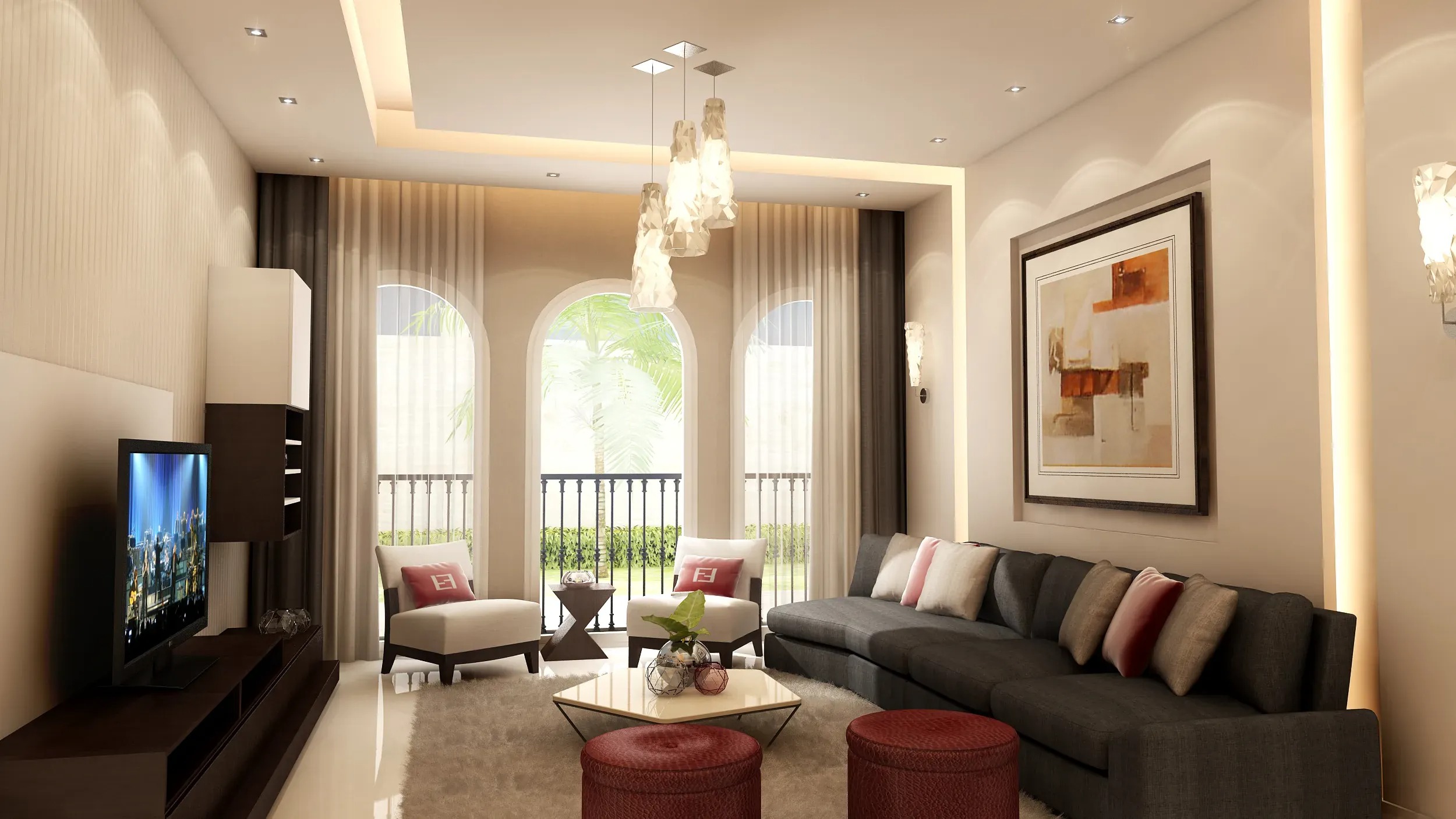 Luxury villa living room by ART NOVO